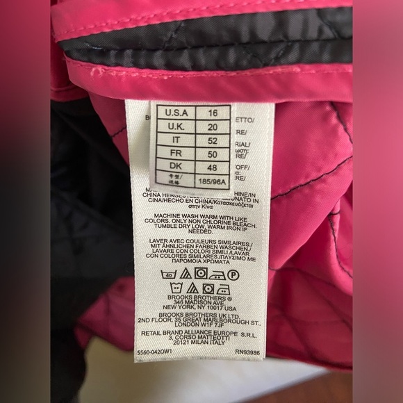 BROOKS BROTHERS navy Blue Lightweight Quilted Field Jacket Sz 16 - Picture 6 of 12